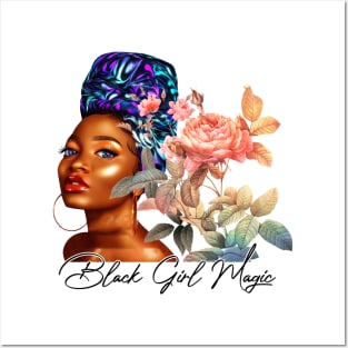 Black Girl Magic, Beautiful Black Woman, African American Woman Posters and Art